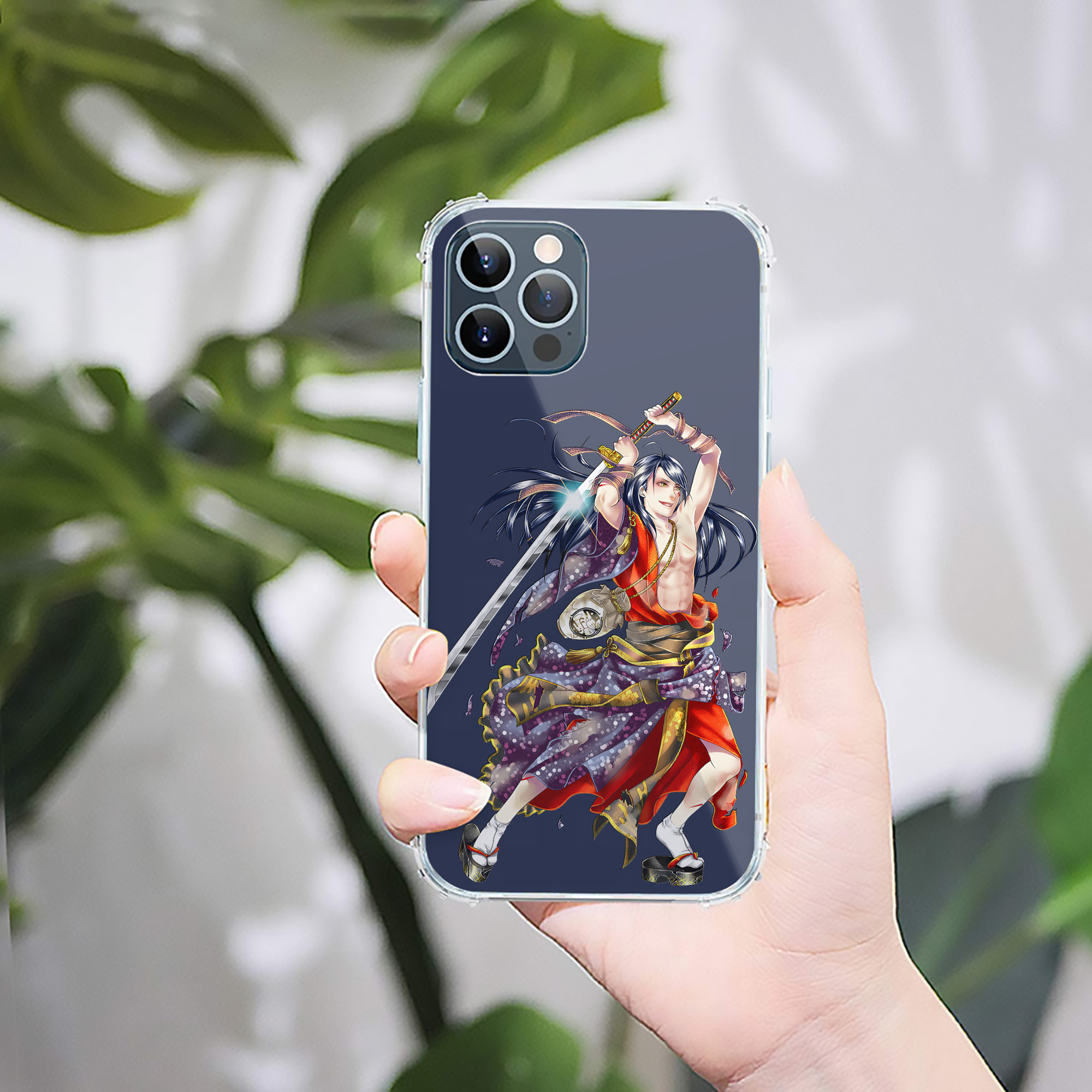 （画像用） 刀剣乱舞 Touken Ranbu 【iPhone 12シリーズ対応】透明スマホケース（クリアソフトケース）